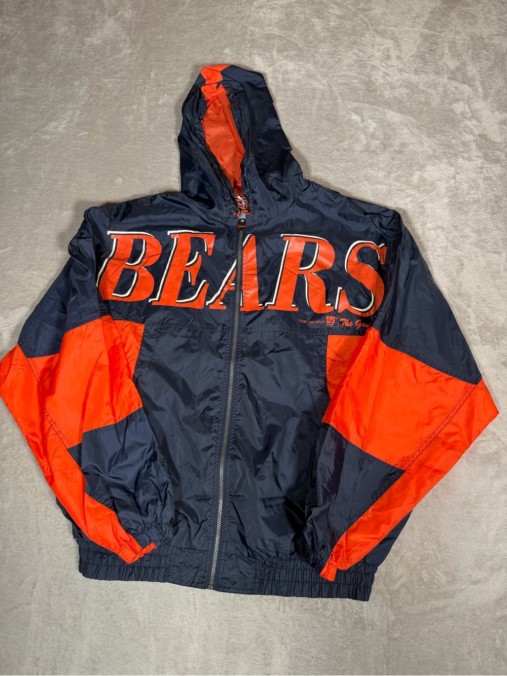 The Game Navy and Orange Drawstring Jacket